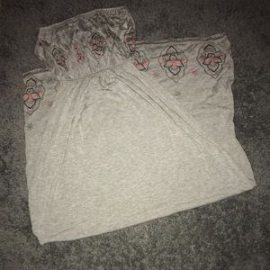 Strapless maxi dress